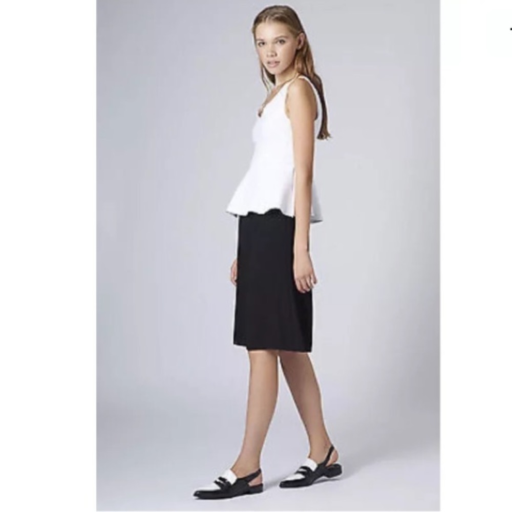 NWT TOPSHOP Black Cropped Wide Leg Culottes - Picture 3 of 8